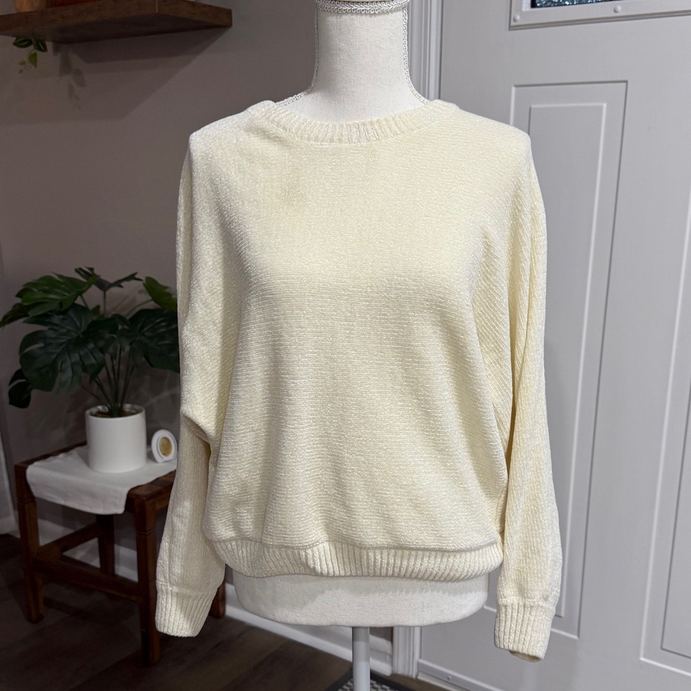 Double Zero Brand Soft Cream Women's Sweater